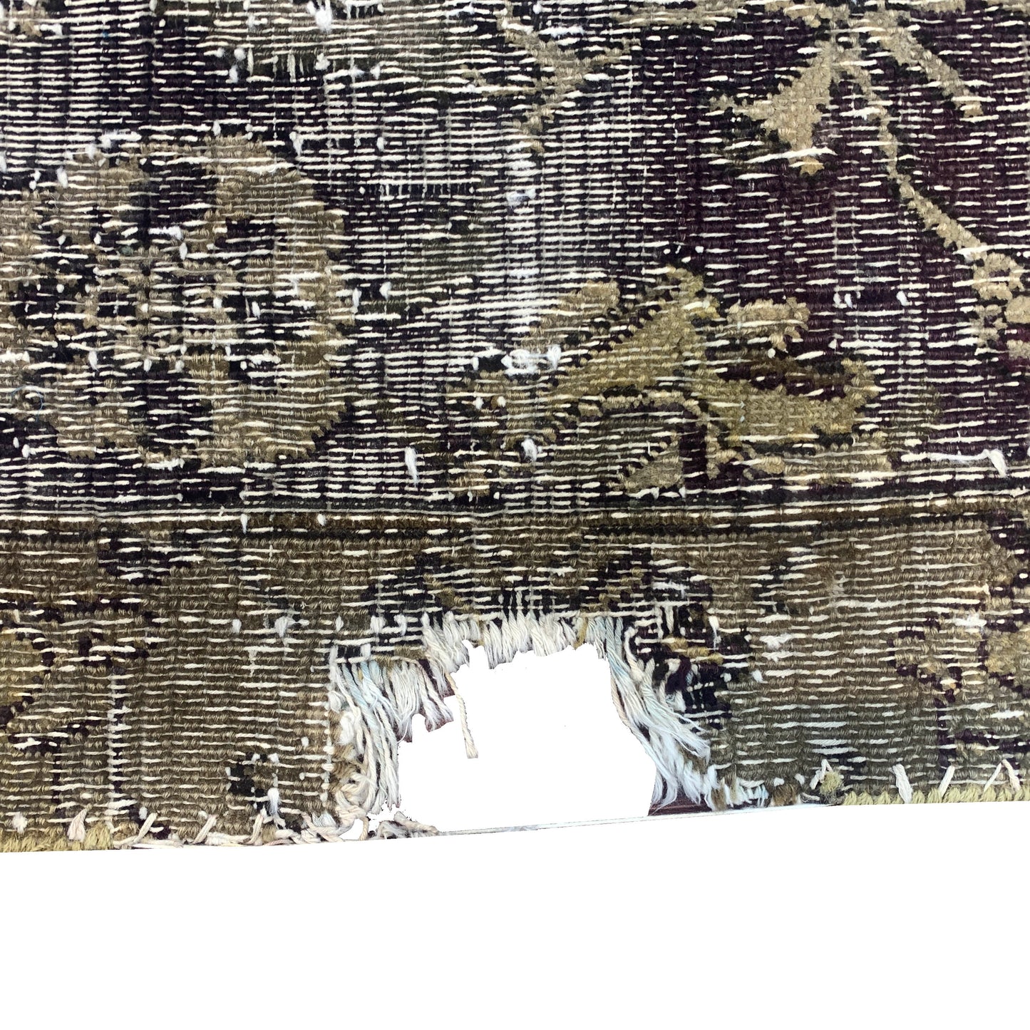 Gold and Maroon, Pure Wool Antique Khotan Handknotted 7.11x10.1Ft 240x309Cms Area Rug