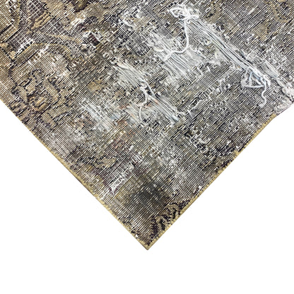 Gold and Maroon, Pure Wool Antique Khotan Handknotted 7.11x10.1Ft 240x309Cms Area Rug