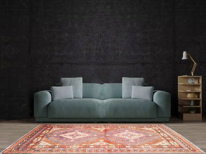 Rust and Grey, Pure Wool Antique Khotan Handknotted 5.6x9.2Ft 166x278Cms Area Rug