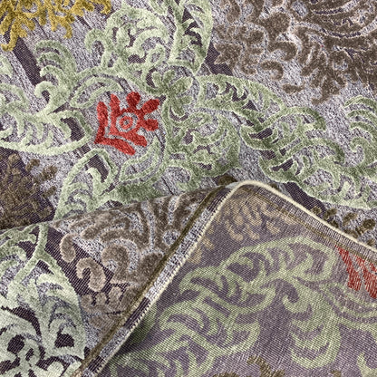 Red Gold , Silk Wool Oxidized Transitional Handknotted 8.0x10.5Ft 244x317Cms Area Rug