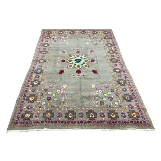 Camel and Beige, Pure Wool Antique Khotan Handknotted 5.9x8.7Ft 175x261Cms Area Rug