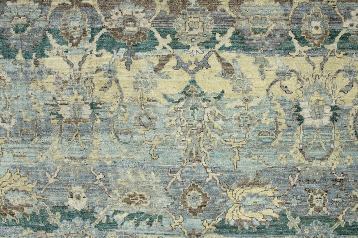 Grey Beige Multy, Pure Wool Traditional Handknotted 8.11x12.0Ft 272x365Cms Area Rug