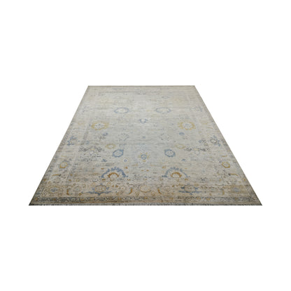 Ivory Gold, Blended Silk High Shine Transitional Handknotted 8.8X11.11Ft 263X363Cms Area Rug