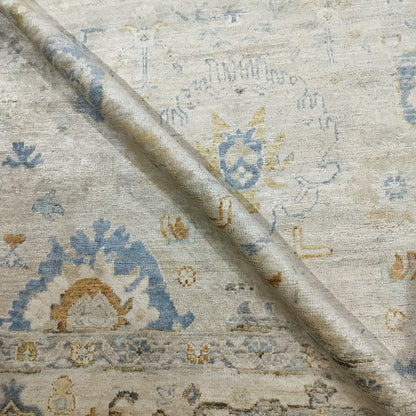 Ivory Gold, Blended Silk High Shine Transitional Handknotted 8.8X11.11Ft 263X363Cms Area Rug