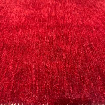 Plain Red, Pure Wool, Modern Handloom 2.3x4.7Ft 70x141Cms Area Rug