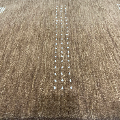 Brown, Pure Wool, Modern Handloom 1.8x2.8Ft 51x80Cms Area Rug