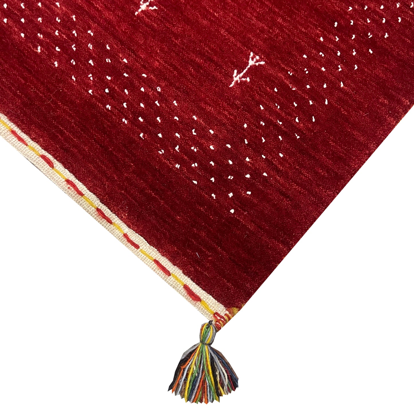 Red, Pure Wool, Modern Handloom 2.0x3.0Ft 61x92Cms Area Rug