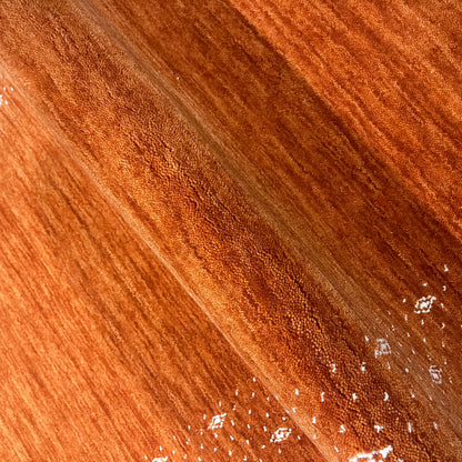 Orange, Pure Wool, Modern Handloom 2.6x8.2Ft 77x250Cms Area Rug