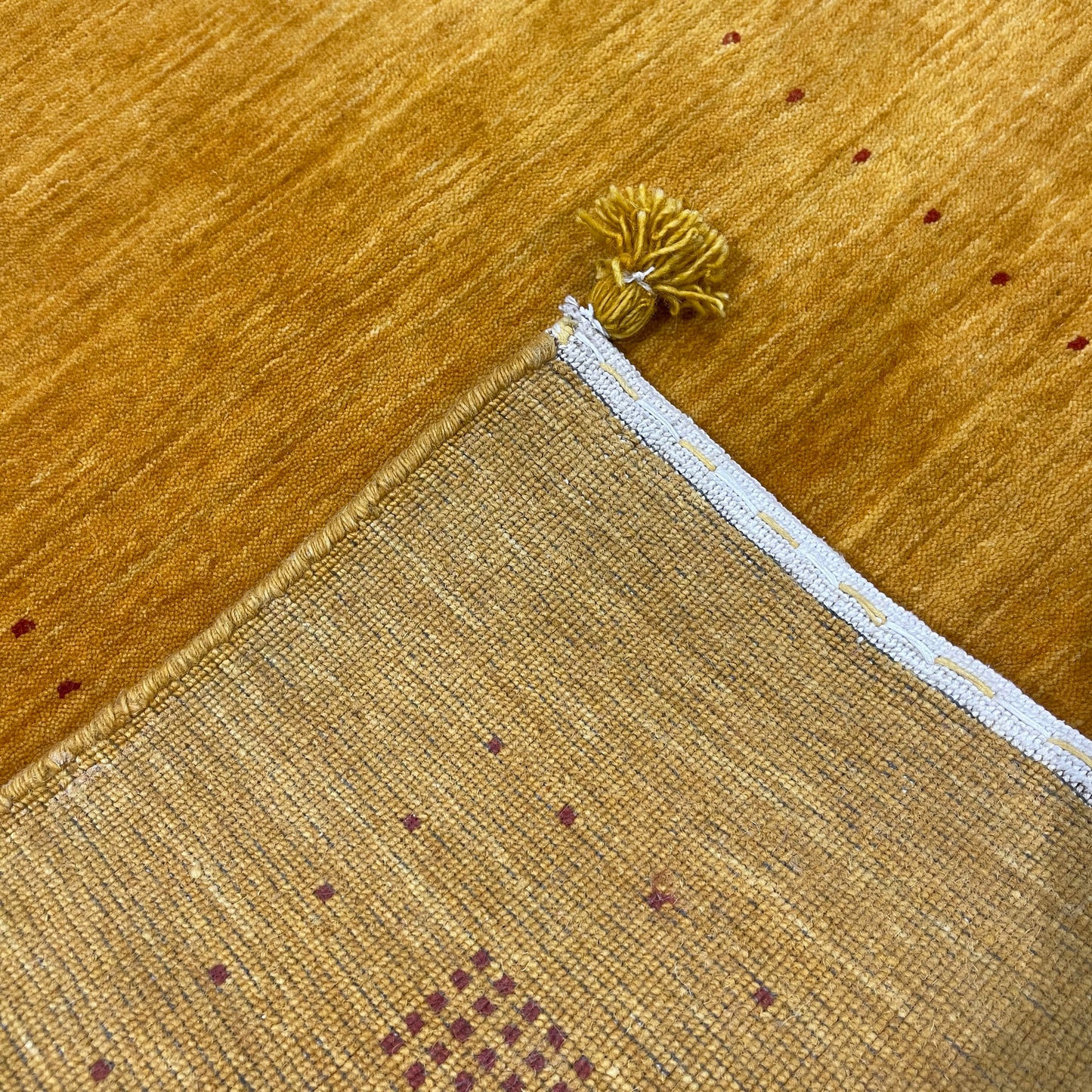 Yellow, Pure Wool, Modern Handloom 2.8x14.7Ft 82x444Cms Area Rug