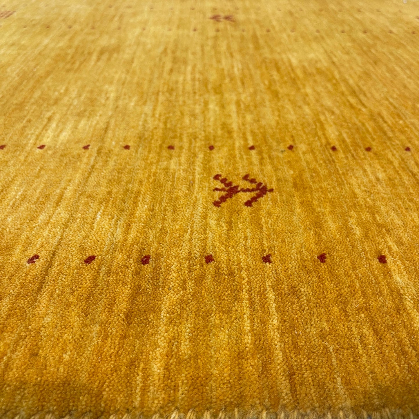 Yellow, Pure Wool, Modern Handloom 2.8x14.7Ft 82x444Cms Area Rug