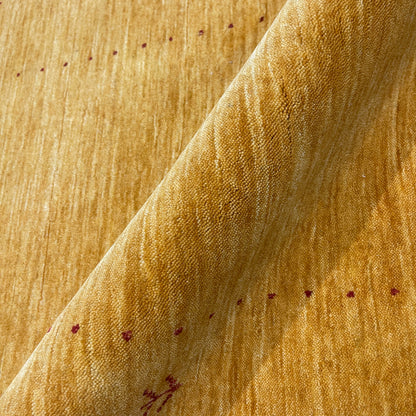 Yellow, Pure Wool, Modern Handloom 2.8x11.6Ft 82x350Cms Area Rug