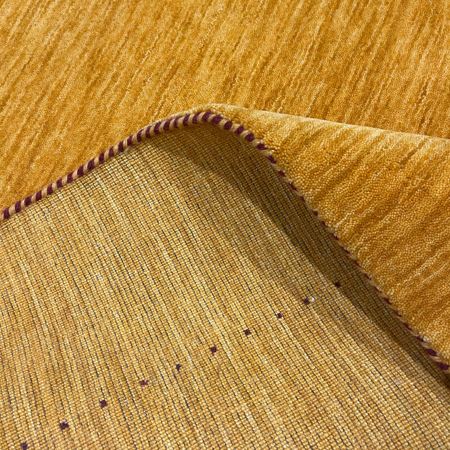 Yellow, Pure Wool, Modern Handloom 5.7x7.10Ft 171x239Cms Area Rug