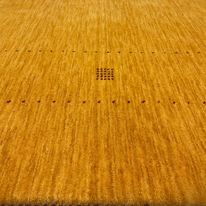 Yellow, Pure Wool, Modern Handloom 5.7x7.10Ft 171x239Cms Area Rug