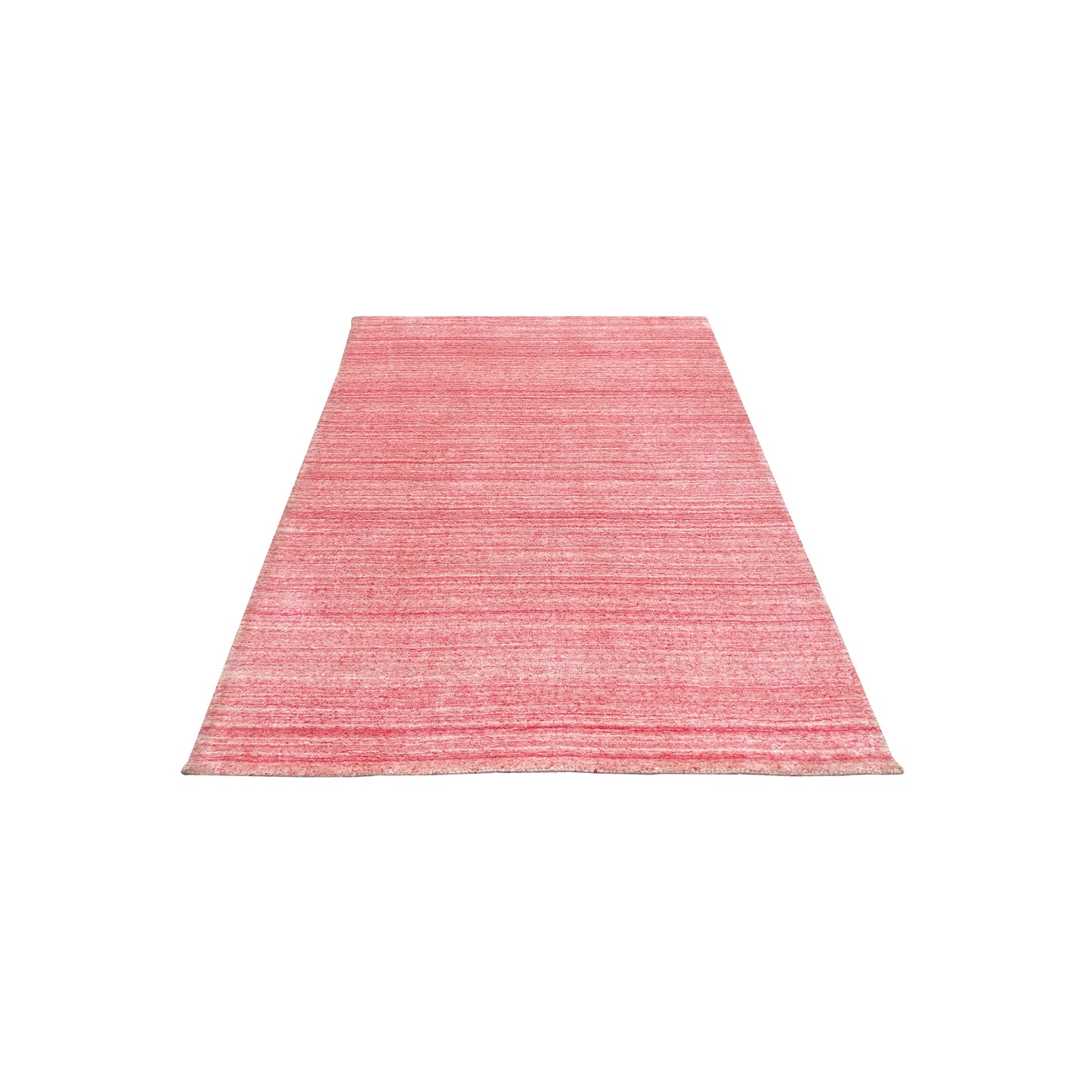 Pink, Viscose and Wool, Modern Handloom 3.0x4.11Ft 82x149Cms Area Rug