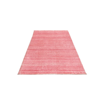 Pink, Viscose and Wool, Modern Handloom 3.0x4.11Ft 82x149Cms Area Rug