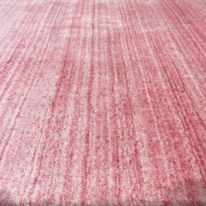 Pink, Viscose and Wool, Modern Handloom 3.0x4.11Ft 82x149Cms Area Rug