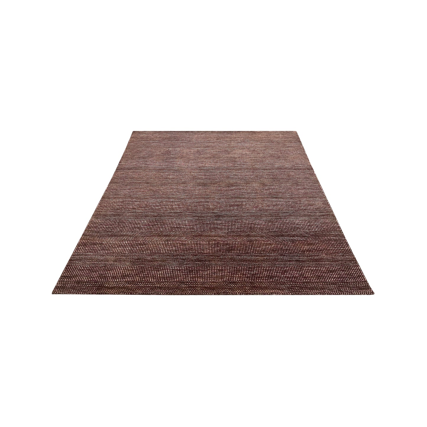 Brown and Multy, Pure Wool, Modern Handloom 5.0x7.11Ft 152x241Cms Area Rug