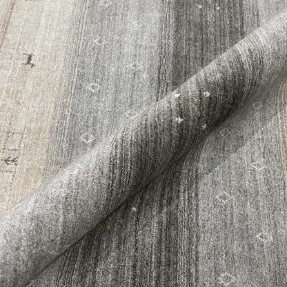 Ivory and Multy, Pure Wool, Modern Handloom 5.7x8.0Ft 172x245Cms Area Rug