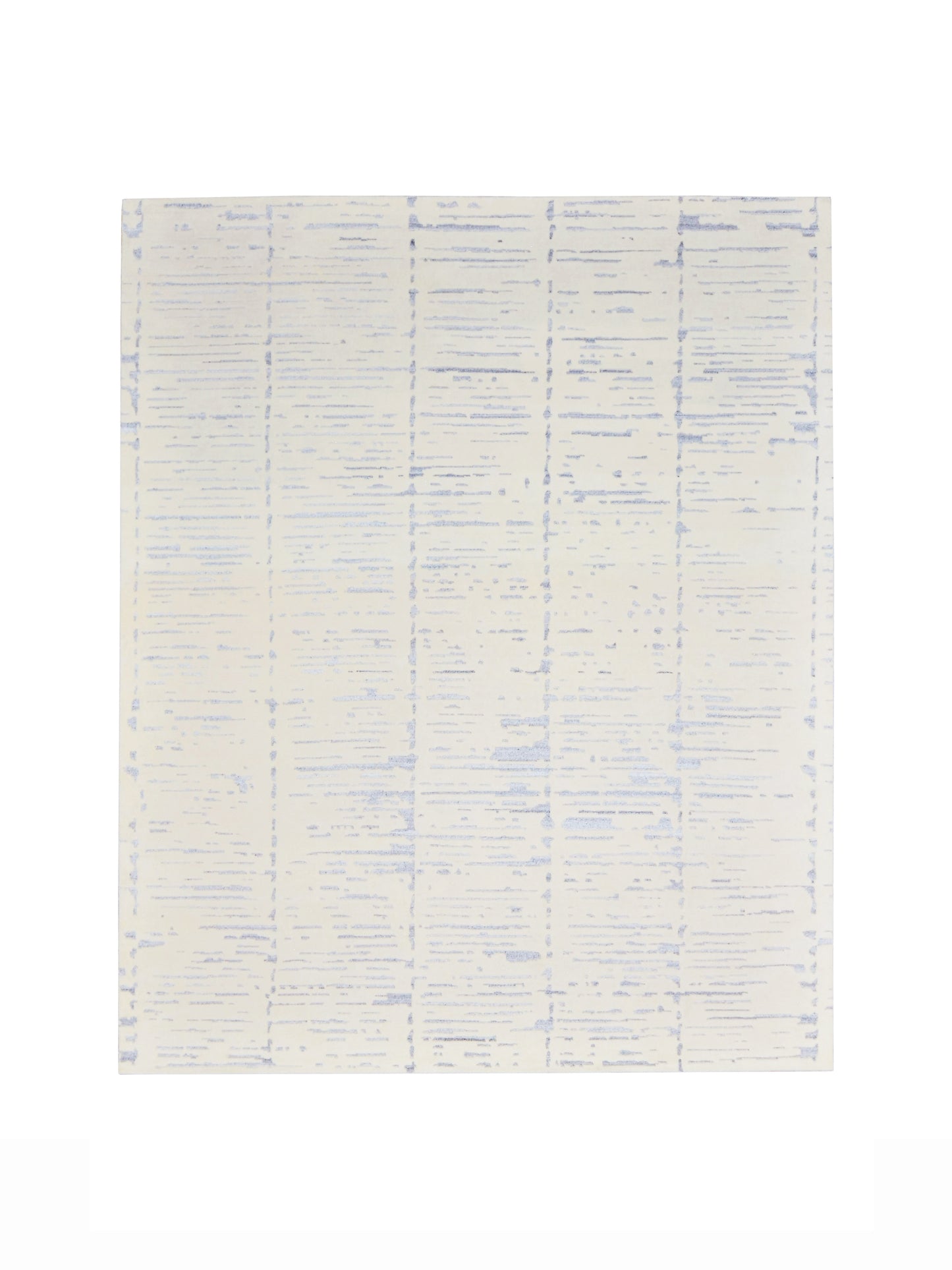 Grey and Ivory, Viscose Wool Modern Geometrical Handloom 8.1x10.1Ft 246x306Cms Area Rug