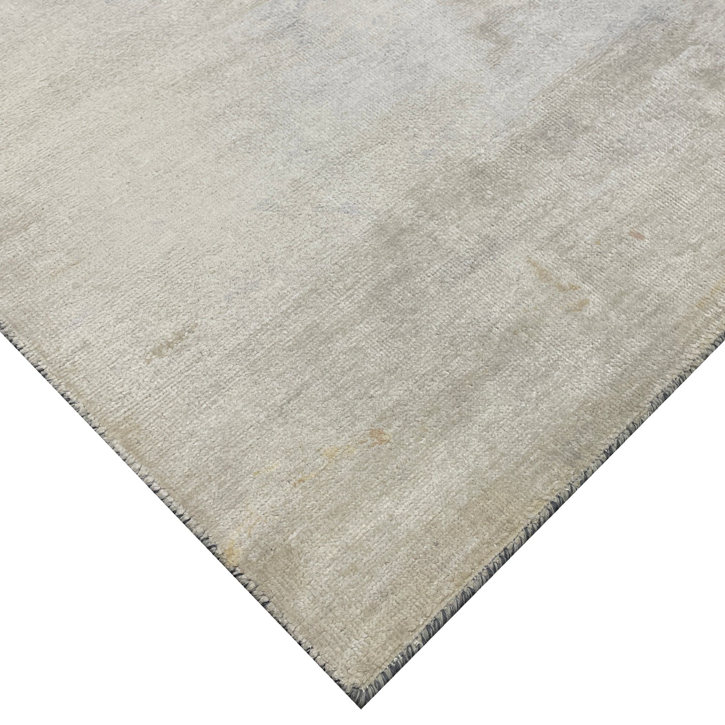 Grey and Blue Modern Abstract Blended Silk Handknotted 9.0x12.2Ft 275x365Cms Area Rug