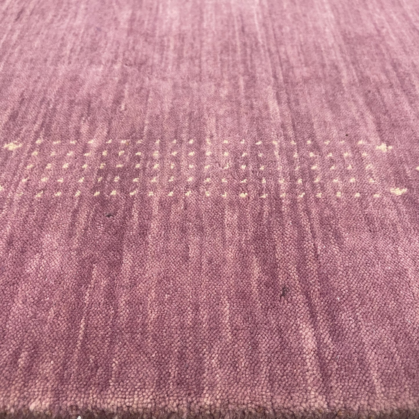 Lavender, Pure Wool Modern Gabbeh Handloom 3.5x4.11Ft 90x150Cms Area Rug