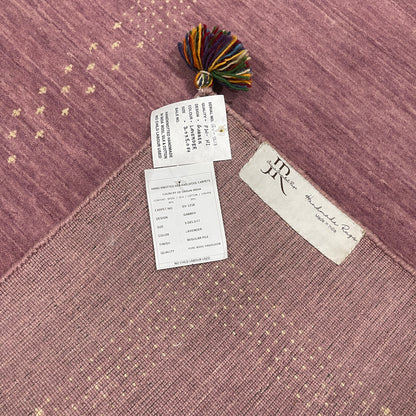 Lavender, Pure Wool Modern Gabbeh Handloom 3.5x4.11Ft 90x150Cms Area Rug