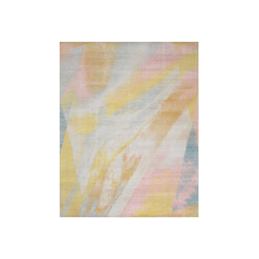 Multy Blended Silk and Wool Oxidized Transitional HandKnotted 8.0x10.3Ft 244x332Cms Area Rug