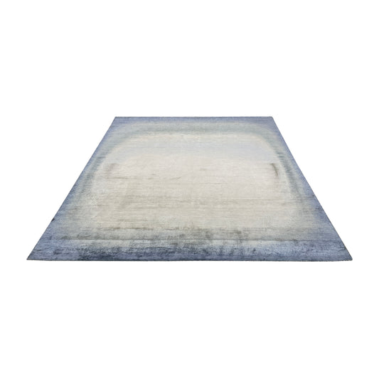 Navy Blue Silk Ombre Modern Handknotted 8.11x12.0ft 271x366Cms Area Rug