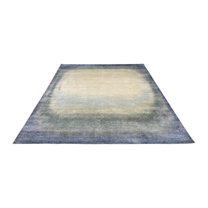 Navy Blue Silk Ombre Modern Handknotted 8.11x12.0ft 271x366Cms Area Rug