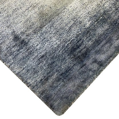 Navy Blue Silk Ombre Modern Handknotted 8.11x12.0ft 271x366Cms Area Rug