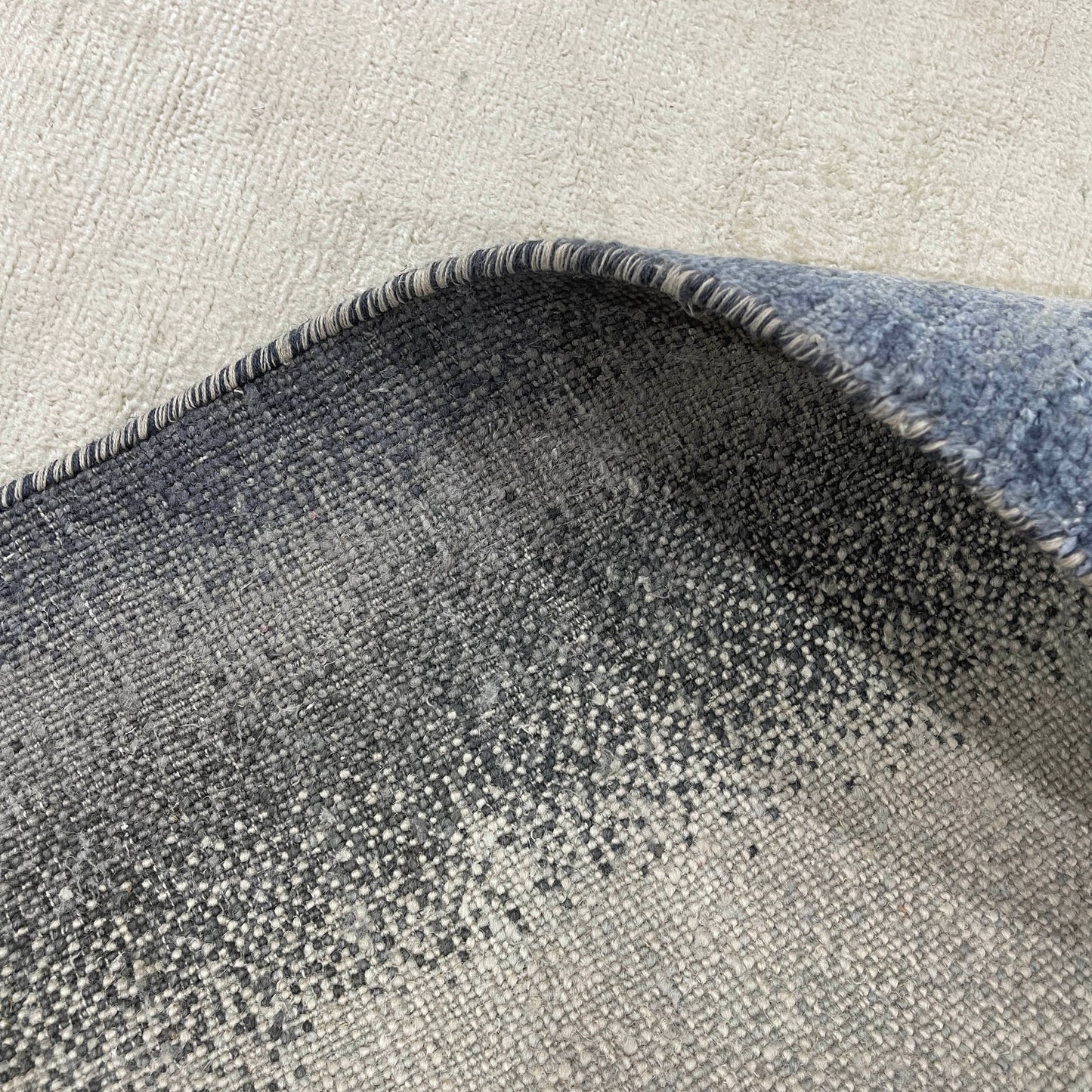 Navy Blue Silk Ombre Modern Handknotted 8.11x12.0ft 271x366Cms Area Rug