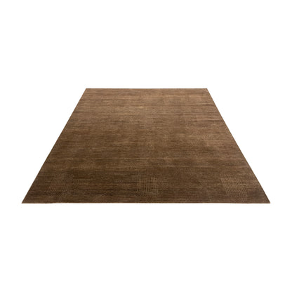 Brown, Wool Modern Geometrical Handknotted 8.1x10.1ft 246x307Cms Area Rug