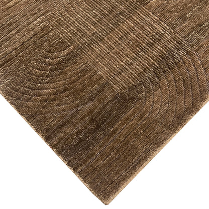 Brown, Wool Modern Geometrical Handknotted 8.1x10.1ft 246x307Cms Area Rug