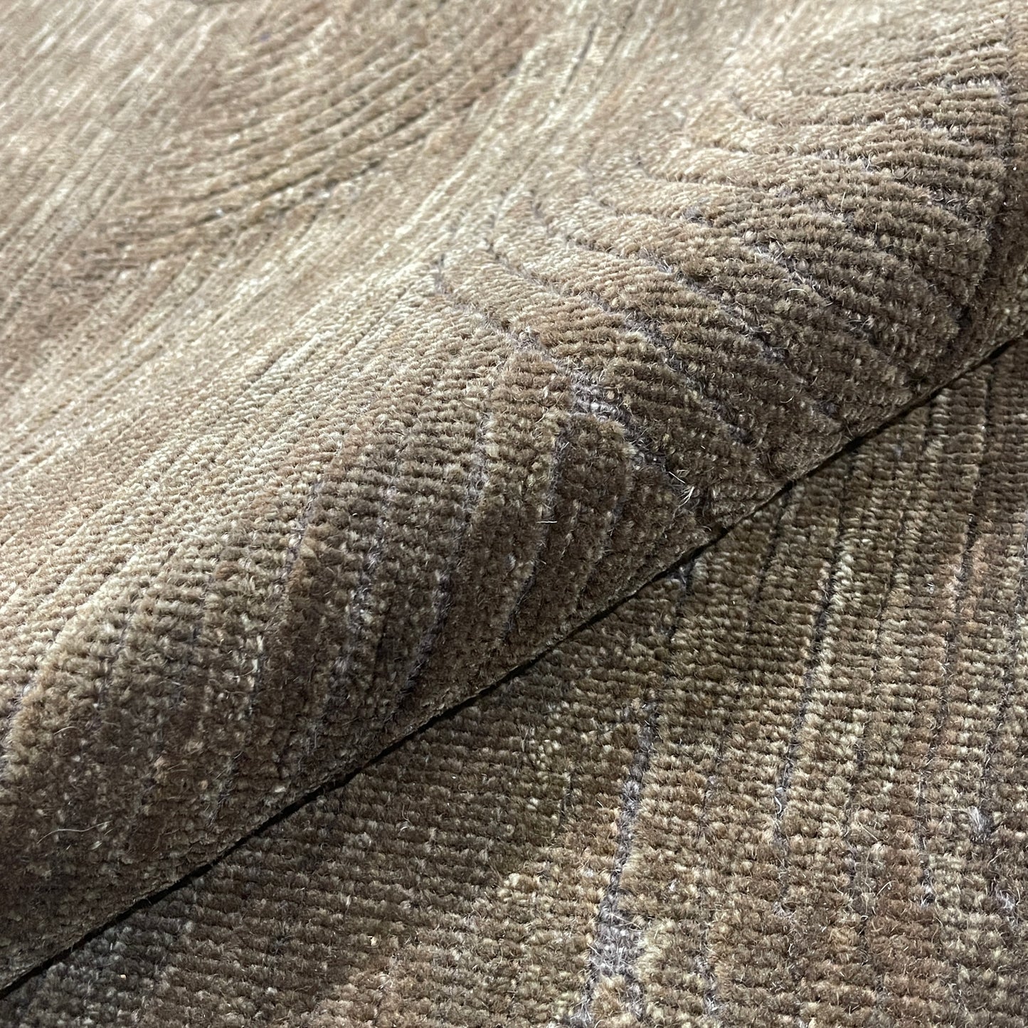 Brown, Wool Modern Geometrical Handknotted 8.1x10.1ft 246x307Cms Area Rug