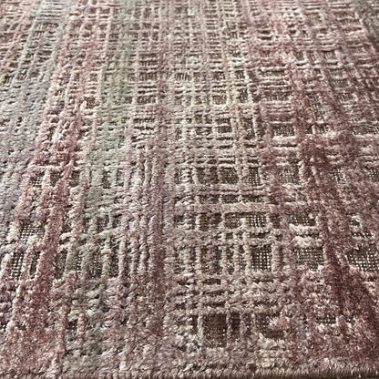 Brown, Silk Wool Oxidized Modern Handknotted 8.11x12.1ft 271x367Cms Area Rug