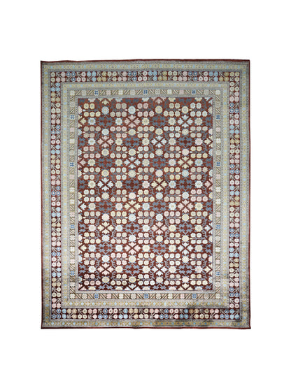 Get trendy with Garden Red, Blue, Camel and Multy Traditional Persian Handknotted Area Rug - Traditional Rugs available at Jaipur Oriental Rugs. Grab yours for $4285.00 today!