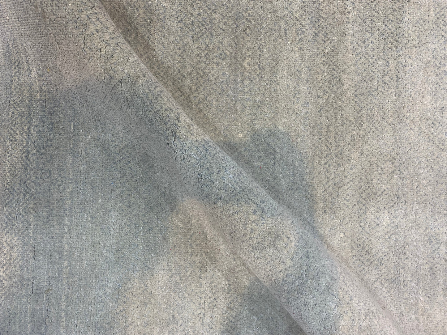 L.Green and Grey, Assorted Silk and Wool Regular Modern Handknotted 2.11x5.3Ft 89x161Cms Area Rug