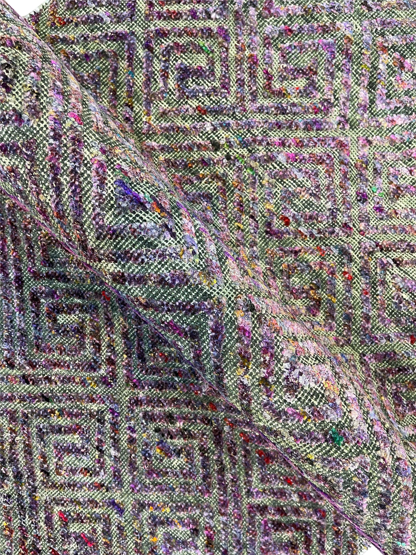 Black and Multy Transitional Handknotted Runner Rug 2.5X9.10ft 72x297cms