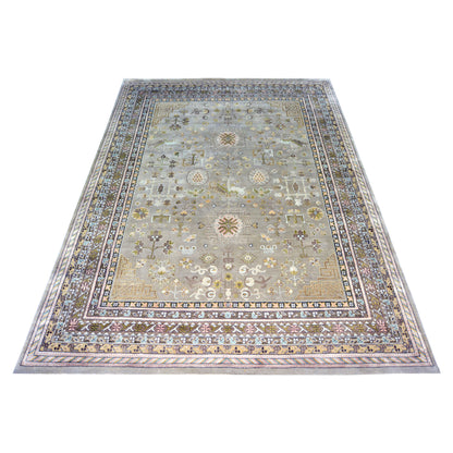 Garden, Brown, Ivory and Camel Traditional Mughal Handknotted Area Rug