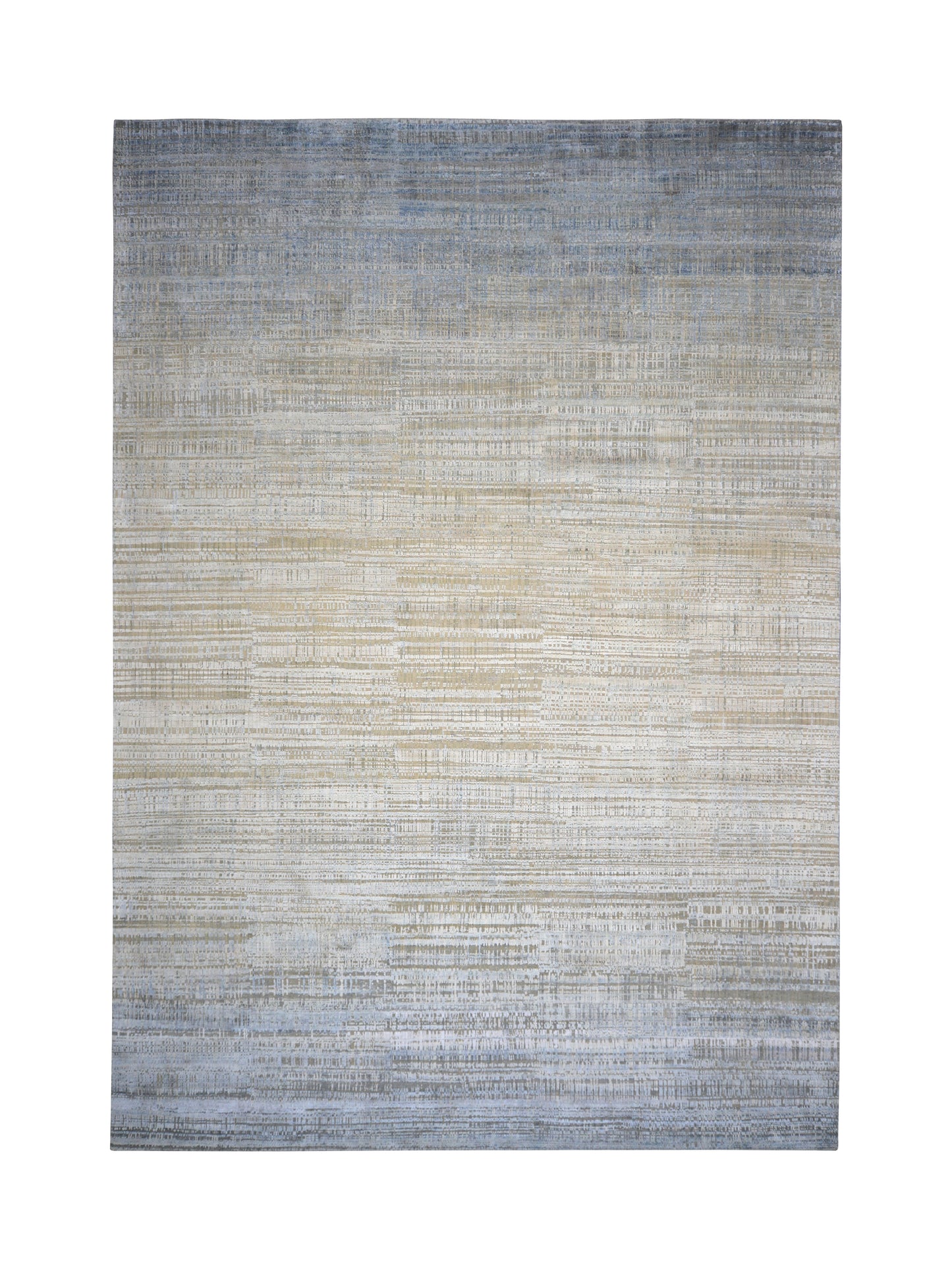 Multy Ombre, Silk Wool Oxidized Modern Textured Handknotted 10.0x14.4Ft 305x436Cms Area Rug