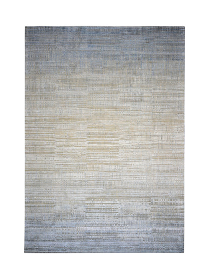 Multy Ombre, Silk Wool Oxidized Modern Textured Handknotted 10.0x14.4Ft 305x436Cms Area Rug