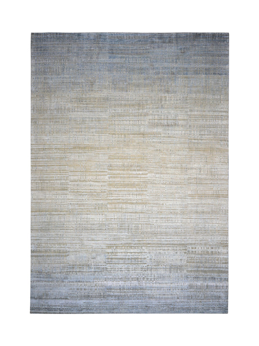 Multy Ombre, Silk Wool Oxidized Modern Textured Handknotted 10.0x14.4Ft 305x436Cms Area Rug