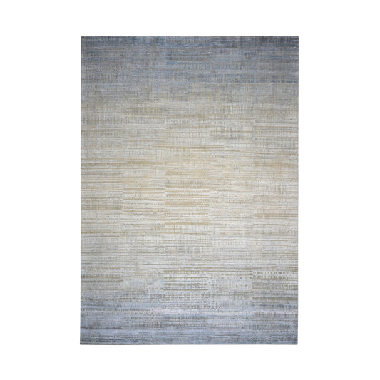 Multy Ombre, Silk Wool Oxidized Modern Textured Handknotted 10.0x14.4Ft 305x436Cms Area Rug