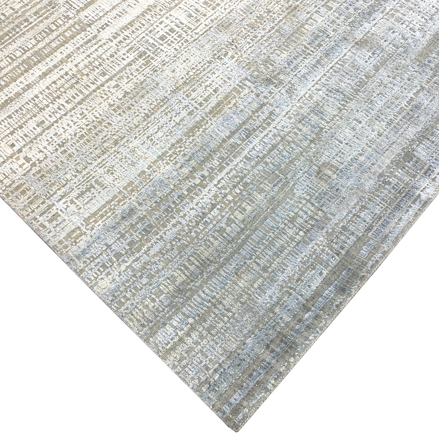 Multy Ombre, Silk Wool Oxidized Modern Textured Handknotted 10.0x14.4Ft 305x436Cms Area Rug