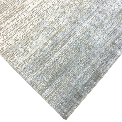 Multy Ombre, Silk Wool Oxidized Modern Textured Handknotted 10.0x14.4Ft 305x436Cms Area Rug