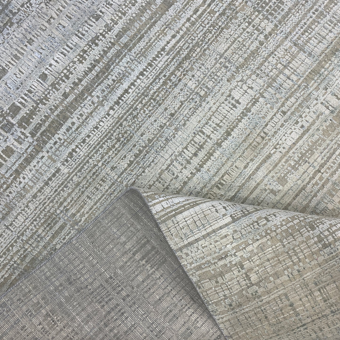 Multy Ombre, Silk Wool Oxidized Modern Textured Handknotted 10.0x14.4Ft 305x436Cms Area Rug
