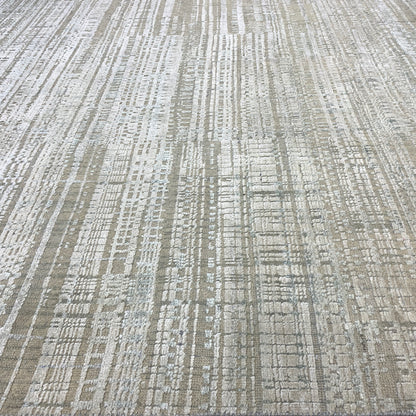 Multy Ombre, Silk Wool Oxidized Modern Textured Handknotted 10.0x14.4Ft 305x436Cms Area Rug