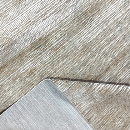 Gold Brown, Silk Wool Textured Modern Handknotted 11.11x15.1Ft 362x460Cms Area Rug