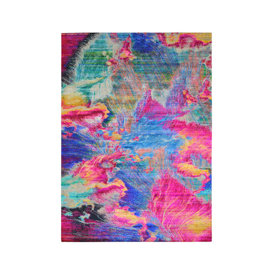 Grey Multy,  Sari Silk Wool Oxidized Modern Abstract Handknotted 9.9x13.9ft 303x438cms Area Rug