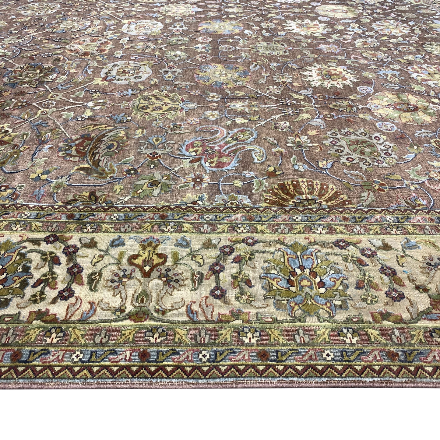 Get trendy with Mughal Brown, Camel and Rust Traditional Samarkand Luxury Handknotted Area Rug - Traditional Rugs available at Jaipur Oriental Rugs. Grab yours for $4125.00 today!